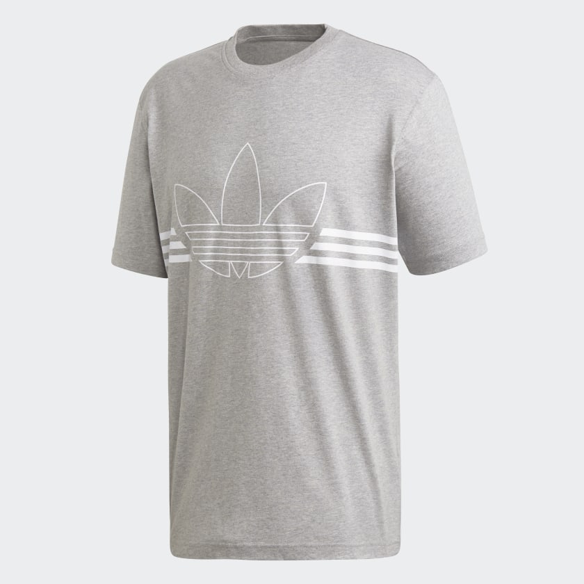 adidas t shirt uomo grigio