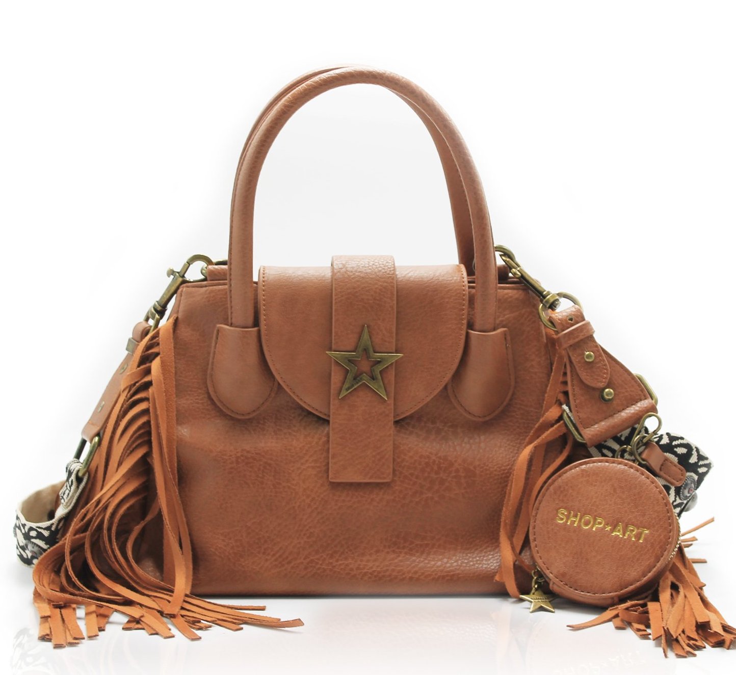 Borsa shop deals art con frange
